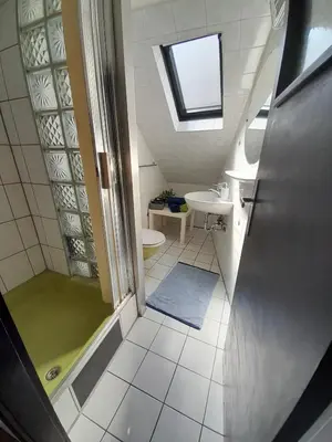 Ein Badezimmer in der Unterkunft Ferienwohnung 