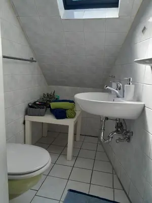 Ein Badezimmer in der Unterkunft Ferienwohnung 