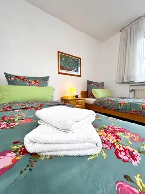 Ein Bett oder Betten in einem Zimmer der Unterkunft Ferienhaus Daddy Bernd