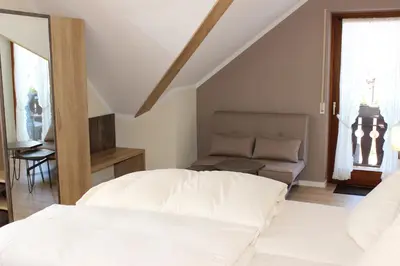 Ein Bett oder Betten in einem Zimmer der Unterkunft Haus Caspari