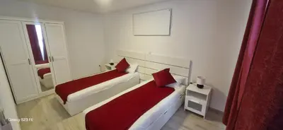 Ein Bett oder Betten in einem Zimmer der Unterkunft Rhein romantik