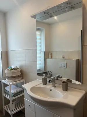 Ein Badezimmer in der Unterkunft Ferienwohnung in Gerolstein Zentrum