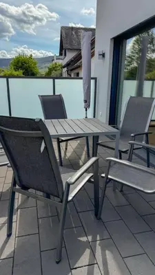 Ein Balkon oder eine Terrasse in der Unterkunft Wohnung 1 - b51267
