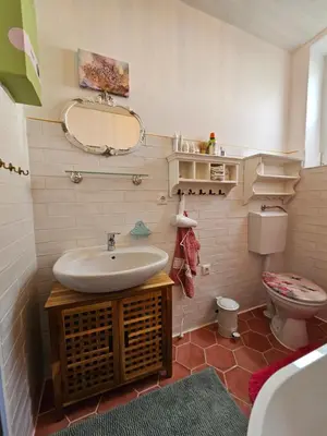 Ein Badezimmer in der Unterkunft Alte Schule Kail - Wohnung 1