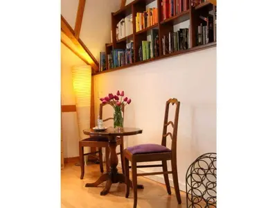 Die Bibliothek im Ferienhaus