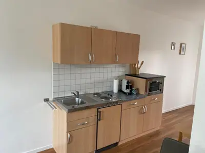 Küche/Küchenzeile in der Unterkunft Ferienwohnung Röttgen