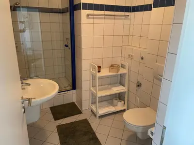 Ein Badezimmer in der Unterkunft Ferienwohnung Röttgen