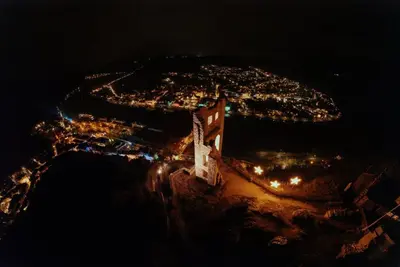 Blick auf Alte Brennerei Apartments aus der Vogelperspektive