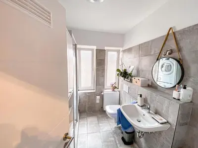 Ein Badezimmer in der Unterkunft Rheinmosel Glück City