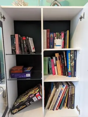 Die Bibliothek in der Ferienwohnung
