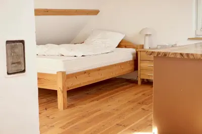 Ein Bett oder Betten in einem Zimmer der Unterkunft 