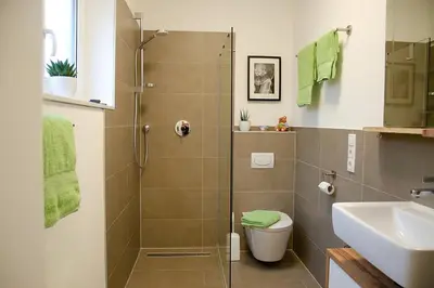 Ein Badezimmer in der Unterkunft Ferienwohnung Pfaffenheck