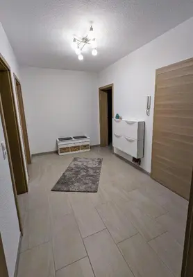Küche/Küchenzeile in der Unterkunft Ferienwohnung Staeves