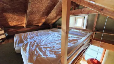 Ein Bett oder Betten in einem Zimmer der Unterkunft Halmhaus