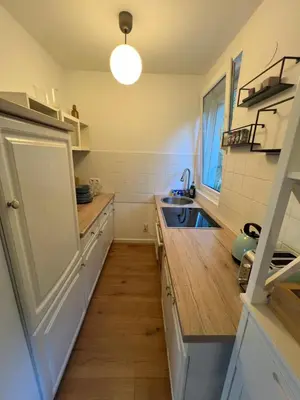 Küche/Küchenzeile in der Unterkunft Wohnung mit schönem Aussicht