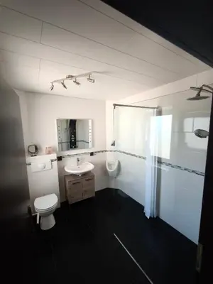 Ein Badezimmer in der Unterkunft Ferienwohnung Paul & Jakob