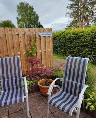 Ein Garten an der Unterkunft Ferienwohnung Paul & Jakob