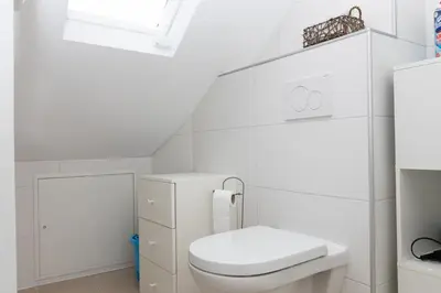 Ein Badezimmer in der Unterkunft Stylisches Apartment in Koblenz mit kostenlosen Parkplätzen, WLAN und voll ausgestatteter Küche