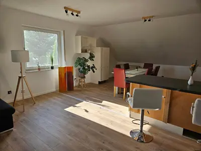 Ein Sitzbereich in der Unterkunft Haus des Schneiders
