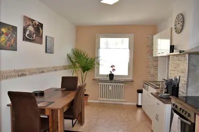 Küche/Küchenzeile in der Unterkunft Ferienwohnung Luna