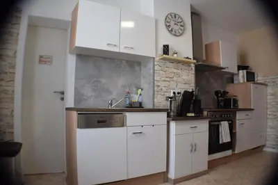 Küche/Küchenzeile in der Unterkunft Ferienwohnung Luna