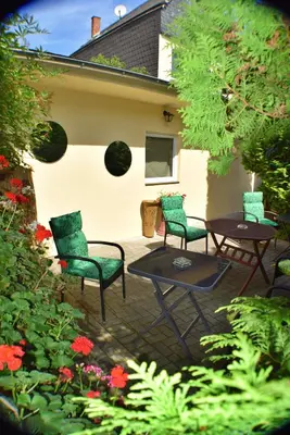 Ein Garten an der Unterkunft Ferienwohnung Luna