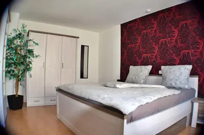 Ein Bett oder Betten in einem Zimmer der Unterkunft Ferienwohnung Luna