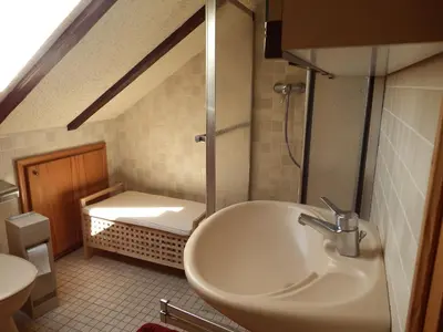 Ein Badezimmer in der Unterkunft Ferienwohnung Georg