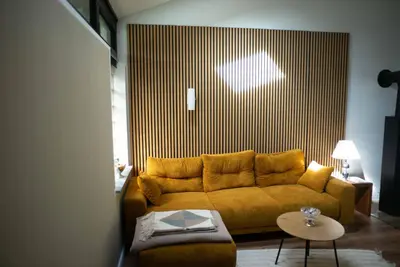 Ein Sitzbereich in der Unterkunft Ferienhaus Eifelfreude