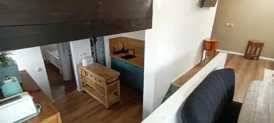 Ein Sitzbereich in der Unterkunft Ferienhaus Eifelfreude
