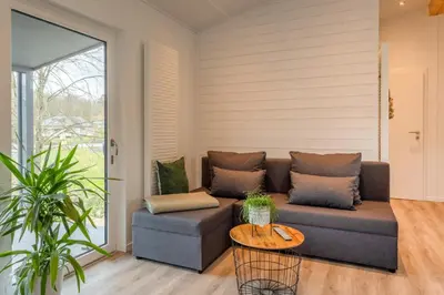 Ein Sitzbereich in der Unterkunft Chalet Stadtmauer I Terrasse I Seeblick I Wandern