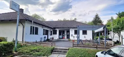 Das Gebäude in dem sich die Ferienwohnung befindet