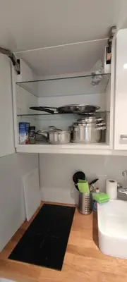 Küche/Küchenzeile in der Unterkunft Ferienwohnung - alle Kosten inklusive! Bettwäsche, Handtücher, Internet