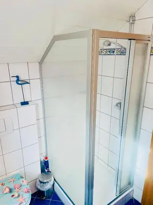 Ein Badezimmer in der Unterkunft Ferienwohnungen Klaß