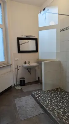 Ein Badezimmer in der Unterkunft Rheinsteig-Ferienwohnungen 5 Apartments