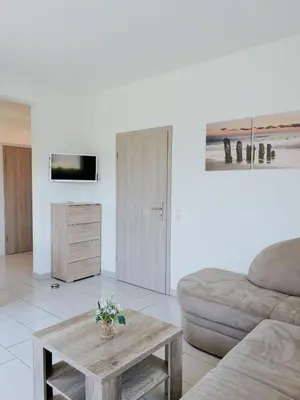 Ein Sitzbereich in der Unterkunft Haus Rheinblick