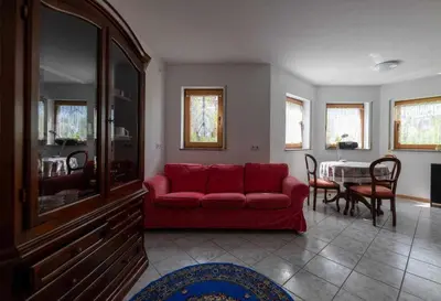 Ein Sitzbereich in der Unterkunft Fernan's Ferienwohnung