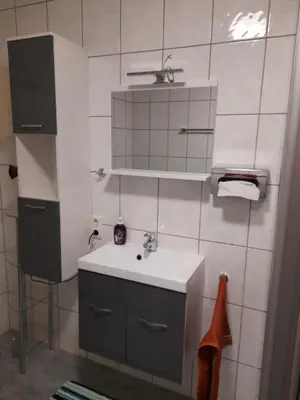 Ein Badezimmer in der Unterkunft Haus am Hügel