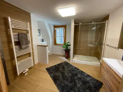 Ein Badezimmer in der Unterkunft Ferienwohnung Nostalgie in Bruttig-Fankel für 1 - 3 Personen
