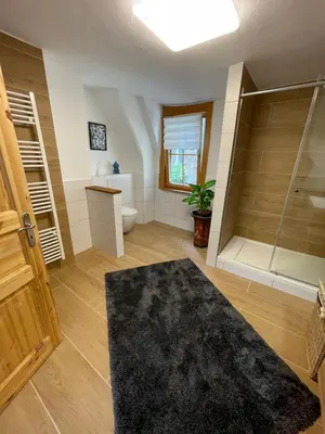 Ein Badezimmer in der Unterkunft Ferienwohnung Nostalgie in Bruttig-Fankel für 1 - 3 Personen