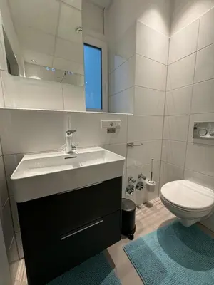 Ein Badezimmer in der Unterkunft Luxuswohnung im Stadtzentrum