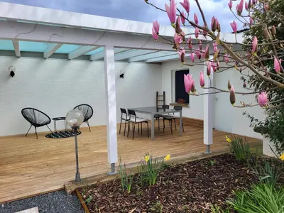 Ein Garten an der Unterkunft Moselluft1