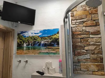 Ein Badezimmer in der Unterkunft Ferienhaus City Ferienhaus Vulkaneifel