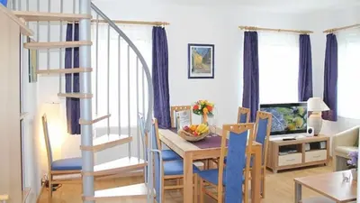 Ein Sitzbereich in der Unterkunft Ferienwohnung Daun