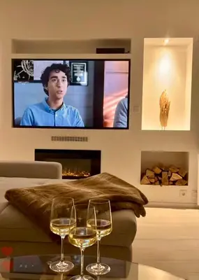 TV/Unterhaltungsangebot in der Unterkunft Ferienwohnung an der Wildenburg