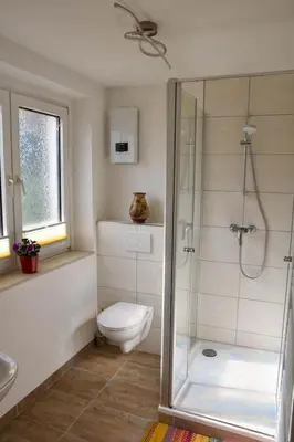 Ein Badezimmer in der Unterkunft Wohnung mit Wohlfühlcharakter
