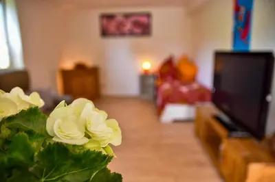 Ein Sitzbereich in der Unterkunft Wohnung mit Wohlfühlcharakter