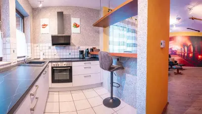 Küche/Küchenzeile in der Unterkunft Fewo Thielke Fewo 2 Weinkeller