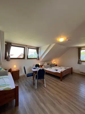 Ein Bett oder Betten in einem Zimmer der Unterkunft Haus Loreley