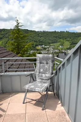 Ein Balkon oder eine Terrasse in der Unterkunft Ferienwohnung im Sonnenberg